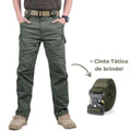 Calça Militar Tática Resistente e Impermeável + Cinto de Brinde